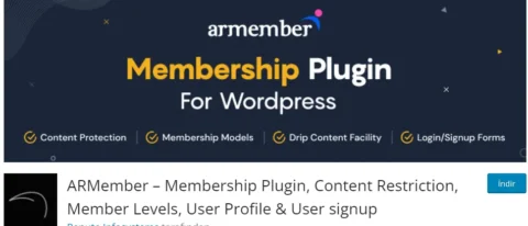 ARMember, WordPress için güçlü ve esnek bir üyelik eklentisidir.