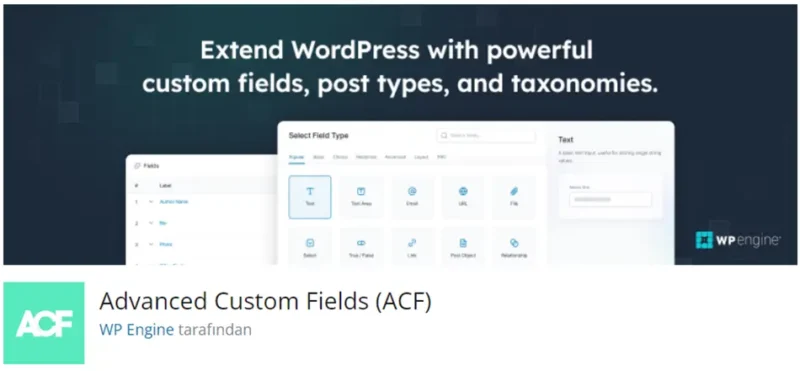 Advanced Custom Fields (ACF), WordPress sitenizin içerik yapısını özelleştirmek için güçlü bir eklentidir. Kullanıcılara, standart içerik alanlarının ötesinde özel alanlar ekleme imkanı sunarak, içerik yönetimini daha esnek hale getirir.