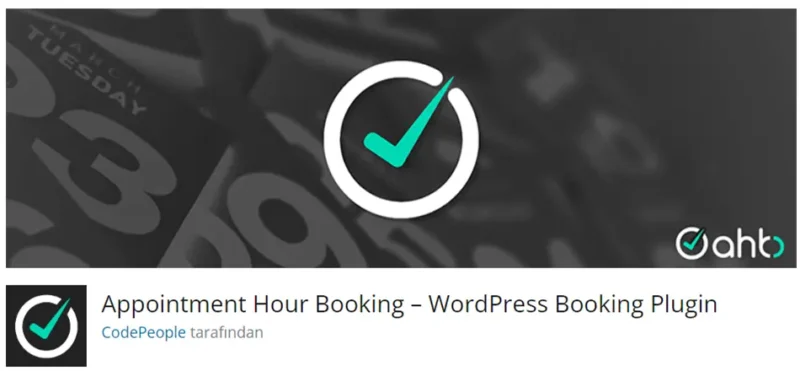 Appointment Hour Booking, WordPress sitenizde randevu ve rezervasyon sistemleri oluşturmanızı sağlayan güçlü bir eklentidir.