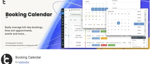 Booking Calendar, WordPress sitenizde kolayca rezervasyon ve randevu yönetimi yapmanızı sağlayan kapsamlı bir eklentidir.