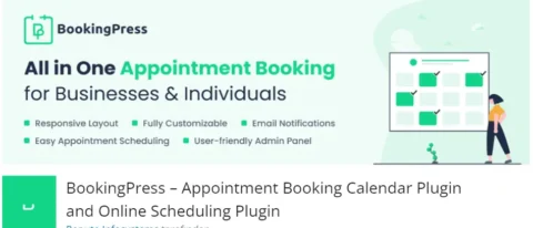 BookingPress, kullanıcıların randevu ayarlamalarını ve yönetimlerini kolaylaştıran, kullanımı basit ve etkili bir WordPress eklentisidir.