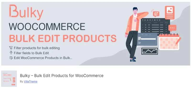 Bulky, WooCommerce mağazaları için tasarlanmış güçlü bir eklentidir. Bu eklenti, ürünlerinizi toplu olarak düzenlemenizi sağlayarak zaman kazandırır ve yönetim süreçlerinizi kolaylaştırır.