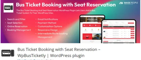 WpBusTicketly, kullanıcıların online olarak otobüs biletlerini rezervasyon yaparak satın almalarını sağlayan, kullanımı kolay ve işlevsel bir WordPress eklentisidir.