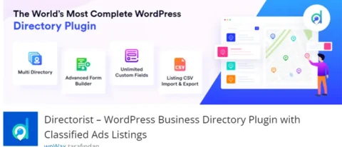 Directorist, işletmelerin ve ilanların yönetimini kolaylaştıran güçlü bir WordPress eklentisidir. İşletme dizinleri oluşturmanızı ve sınıflandırılmış ilanlar yayınlamanızı sağlar.