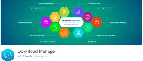 Download Manager, WordPress siteniz için gelişmiş dosya yönetim ve indirme işlevleri sunan bir eklentidir.