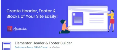 Elementor Header & Footer Builder, Elementor sayfa oluşturucu ile entegre çalışan bir eklentidir. Bu eklenti, kullanıcıların web sitelerinin üst (header) ve alt (footer) kısımlarını kolayca özelleştirmelerine olanak tanır.