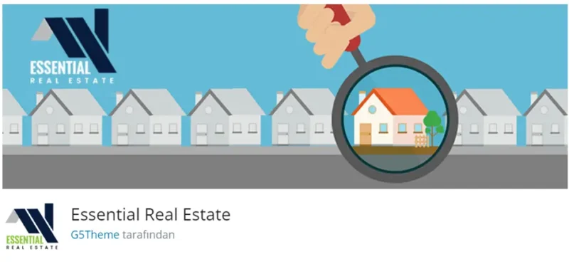 Essential Real Estate, emlak sektörü için özel olarak geliştirilmiş bir WordPress eklentisidir. Bu eklenti, gayrimenkul listeleme, yönetim ve pazarlama süreçlerinizi kolaylaştırmak için birçok özellik sunar.