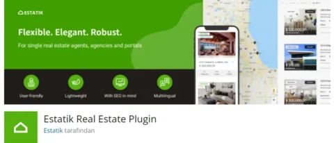 Estatik Real Estate Plugin, WordPress sitenizde gayrimenkul ilanları oluşturmak ve yönetmek için geliştirilmiş kapsamlı bir eklentidir.