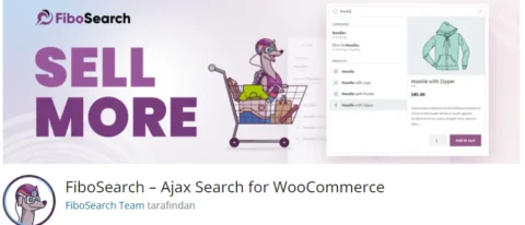 FiboSearch, WooCommerce sitenizde kullanıcı deneyimini artırmak için tasarlanmış bir Ajax arama eklentisidir.