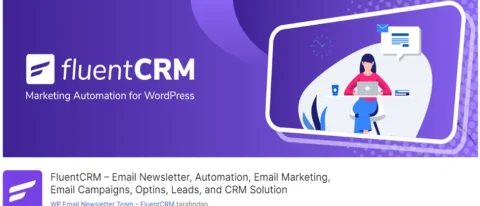 FluentCRM, WordPress için geliştirilmiş güçlü bir e-posta pazarlama ve otomasyon çözümüdür. Bu eklenti, e-posta bültenleri göndermekten kampanyalar oluşturmaya kadar geniş bir yelpazede hizmet sunar.