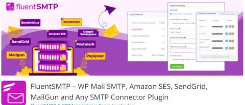 FluentSMTP, WordPress sitenizden e-posta göndermenin güvenli ve etkili bir yolunu sunan bir eklentidir. Bu eklenti, SMTP sunucularıyla kolayca bağlantı kurarak e-posta teslimatınızı artırmanıza yardımcı olur.