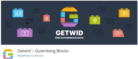 Getwid – Gutenberg Blocks, WordPress Gutenberg editörü için geliştirilmiş bir blok koleksiyonudur.