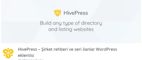 HivePress, WordPress tabanlı sitenizde iş rehberleri ve ilan platformları oluşturmanıza olanak tanıyan güçlü bir eklentidir.