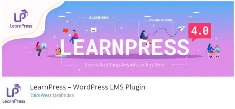 LearnPress, WordPress tabanlı çevrimiçi öğrenme yönetim sistemi (LMS) eklentisidir. Eğitmenler, eğitim kurumları ve bireyler için mükemmel bir platform sunarak çevrimiçi kurslar oluşturmayı ve yönetmeyi kolaylaştırır.