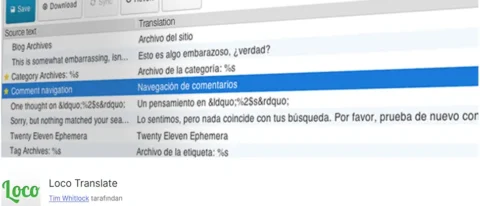 Loco Translate, WordPress temaları ve eklentileri kolayca çevirmenize olanak tanıyan güçlü bir çeviri yönetim eklentisidir.