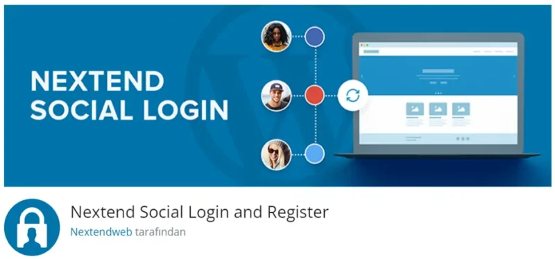 Nextend Social Login and Register, WordPress sitenizde kullanıcıların sosyal medya hesaplarıyla kolayca oturum açmalarını ve kayıt olmalarını sağlayan bir eklentidir.