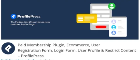 ProfilePress, WordPress sitenize güçlü kullanıcı kaydı, giriş formları, ücretli üyelikler, e-ticaret ve içerik kısıtlama işlevsellikleri ekleyen bir eklentidir. Kullanıcı yönetimi ve üyelik tabanlı içerik sunumunu kolaylaştırır.