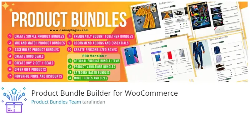 Product Bundle Builder for WooCommerce, WooCommerce mağazanızda müşterilerin birden fazla ürünü paket olarak seçip satın almasını sağlayan bir eklentidir.