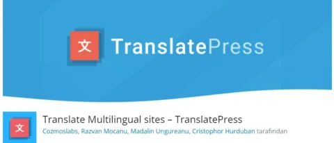 TranslatePress, WordPress sitelerinizi kolayca çok dilli hale getirmenizi sağlayan güçlü bir çeviri eklentisidir.