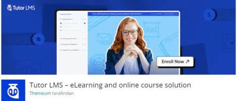 Tutor LMS, çevrimiçi eğitim ve kurs oluşturma süreçlerinizi kolaylaştıran kapsamlı bir WordPress eklentisidir. Eğitmenler için kullanımı kolay bir platform sunarak, kurslarınızı etkili bir şekilde yönetmenize olanak tanır.