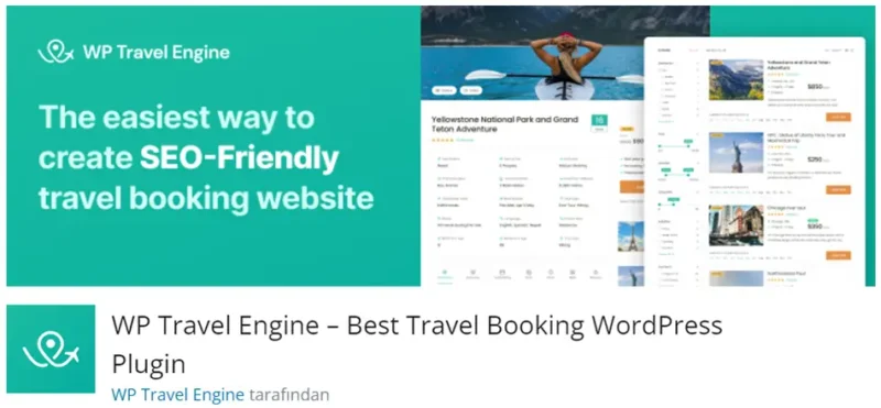 WP Travel Engine, WordPress sitenizde seyahat rezervasyonlarını yönetmenizi sağlayan en iyi eklentilerden biridir.