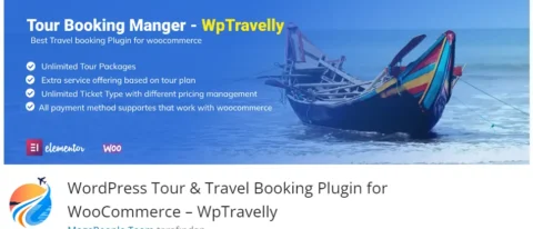 WpTravelly, WordPress sitenizde tur ve seyahat rezervasyonları yapmanızı sağlayan güçlü bir eklentidir.