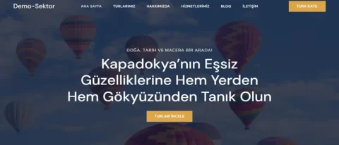 Kapadokya Etkinlik Sitesi - Hazır WordPress Teması