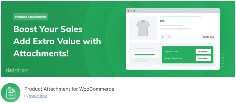 Product Attachment for WooCommerce eklentisi, WooCommerce mağazanızdaki ürünlere ek dosyalar eklemenizi sağlayan, fazla bilgi sunmak için kullanışlı bir araçtır.