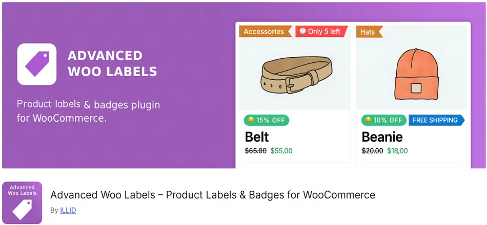 Advanced Woo Labels ile WooCommerce ürünlerinize dikkat çekici etiketler ekleyin. İndirim, stok durumu ve daha fazlasını kolayca gösterin!