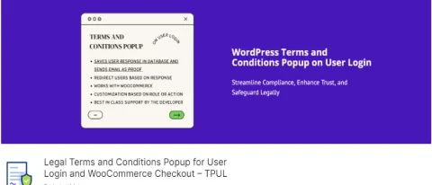 Legal Terms and Conditions Popup ile kullanıcı girişlerinde ve WooCommerce ödeme işlemlerinde yasal şartlarınızı kabul ettirin. Hukuki uyumu kolayca sağlayın! Bu bir Türkçe çeviri dil dosyasıdır. Klasör içerisinde po ve mo çeviri dosyaları mevcuttur.