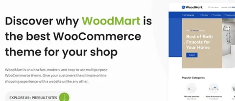 WoodMart, WooCommerce için optimize edilmiş, hızlı ve modern bir e-ticaret temasıdır. SEO dostu, mobil uyumlu ve şık tasarımlarıyla profesyonel mağazalar oluşturun!