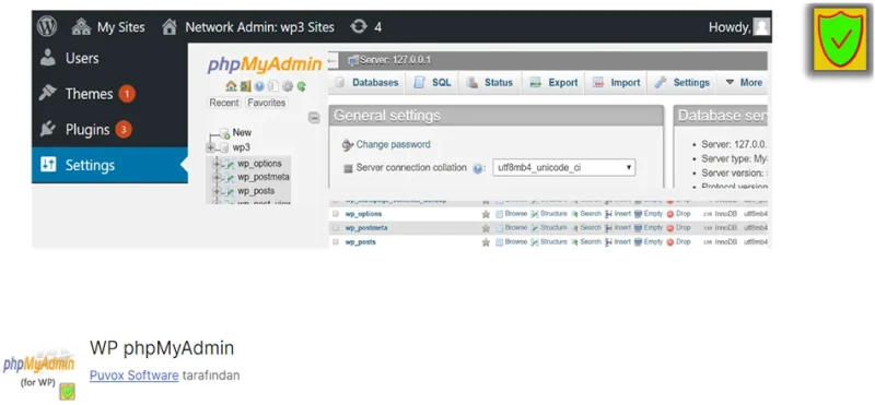WP phpMyAdmin ile WordPress sitenizin veritabanını kolayca yönetin. Güvenli, hızlı ve kullanıcı dostu phpMyAdmin arayüzü ile veritabanı işlemlerinde zamandan tasarruf edin!
