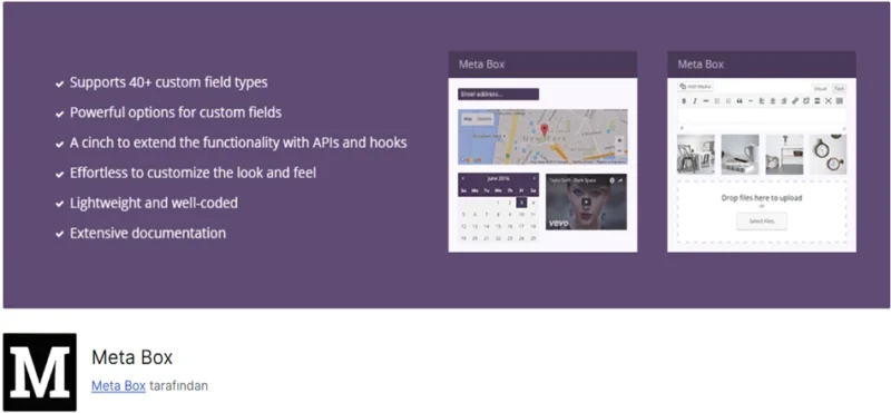 Meta Box, WordPress sitelerinde dinamik veri ve içerik oluşturmayı ve özelleştirmeyi kolaylaştıran profesyonel bir çerçevedir.