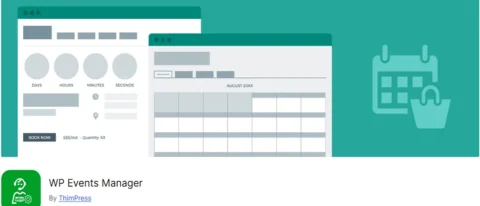 WP Events Manager ile etkinlik takvimi, rezervasyon ve bilet satışı işlemlerinizi WordPress sitenize entegre edin. Hızlı, esnek ve kullanıcı dostu çözüm!