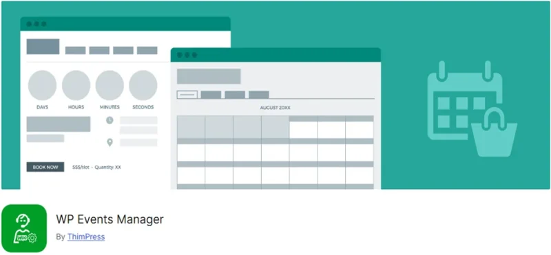 WP Events Manager ile etkinlik takvimi, rezervasyon ve bilet satışı işlemlerinizi WordPress sitenize entegre edin. Hızlı, esnek ve kullanıcı dostu çözüm!