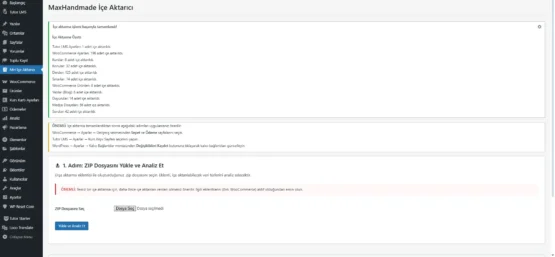 MHM Tutor LMS İçe Aktarıcı