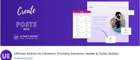 Ultimate Addons for Elementor – Header & Footer Builder