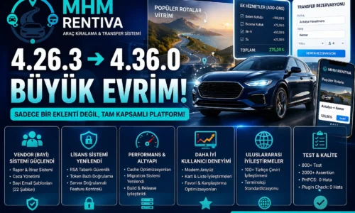 mhm rentiva v4.36.0 güncellemesi